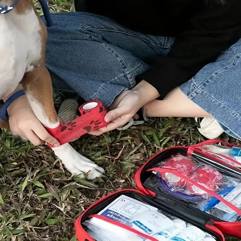 the EMERGENCY PET KIT - Compact Pet First Aid Kit for Dogs and Cats - Emergency Supplies, Camping and Backpacks