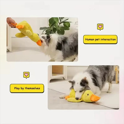 Cute dog Toy Stomping Duck Bite Resistant Grinding Teeth Cleaning Large Dog Interactive Entertainment Puppy Boredom Plush Toy