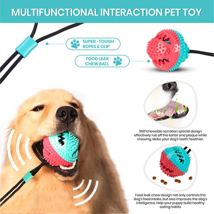 Dog Chew Toys for Aggressive Chewers, Indestructible Tough Squeaky Mental Stimulation Teeth Grinding Interactive Dog Chew Toys