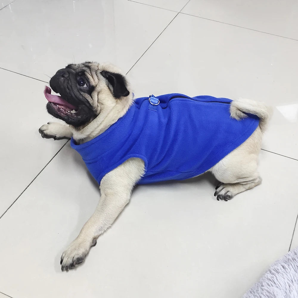 Dog Fleece Clothes Winter Warm Soft Puppy Vest Pet Coats for Small Medium Dogs Outfit French Bulldog Jacket Chihuahua Costumes