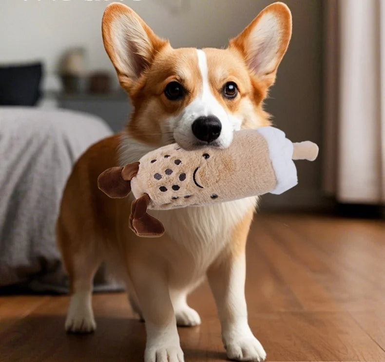 Plush Pet Dog Toy Cute Bite Resistant Pet Chew Toy for Small Medium Dogs Puppy Sleeping Companion Toy Dog Accessories
