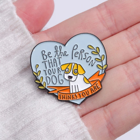 HeartOfPaws Pin™ Heart-Shaped Dog Lover Enamel Pin | Dog Paw Clothing™