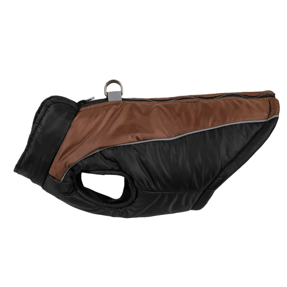 Reflective Dog Clothes For Winter Warm Puppy Vest Coat With D-ring Outdoor Waterproof Pet Jacket For Small Medium Dogs Yorkshire