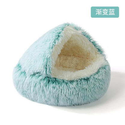 Winter Warm Pet Nest for Small Medium Pets (40cm-70cm) | Enclosed/Semi-Enclosed Pet Shell Nest | Dog House Cat Bed for Puppy Kit