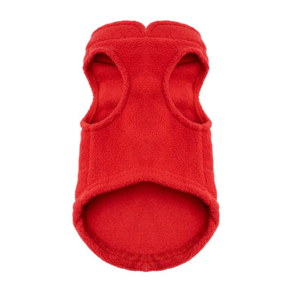 Pet Fleece Vest with Soft and Warm Fleece Sleeveless Design Unconstrained Forelimbs Autumn and Winter Warm Pet Clothing