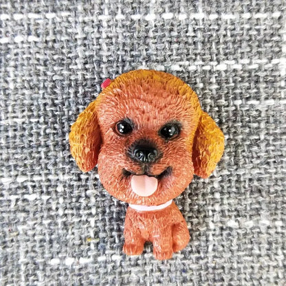 3D animal magnet refrigerator sticker simulation dog labrador Pug corgi Teddy Bichon resin Craft wall door home decoration gifts