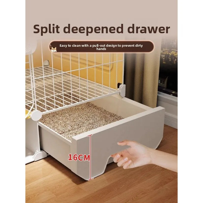 Kennel Luxury Large Space With Villa Dog Cage Small Dog Separation