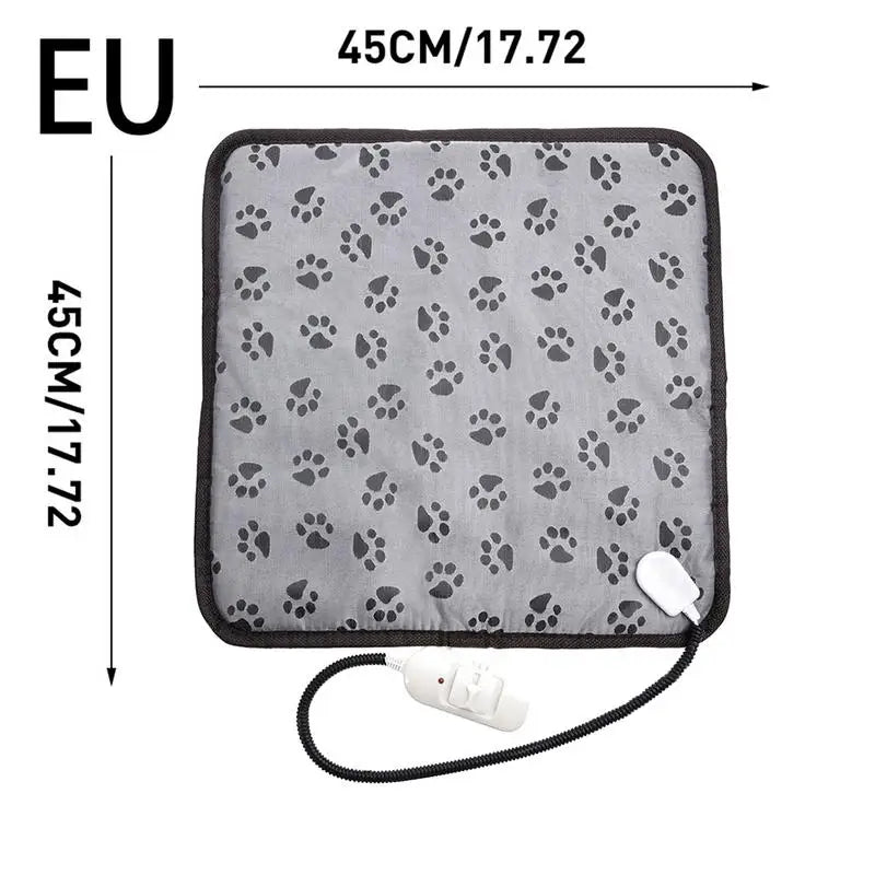 Pet Electric Blanket Winter Warming Pad Cat Dog Heated Nest Waterproof Warmer Power-Off Protection Bite-Resistant Mat Bed