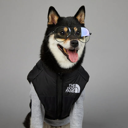 Dog Fans Punch Large Dogs Winter Warm Raincoat Anti Pet Cotton Clothing Windproof Rainproof Dog Coat