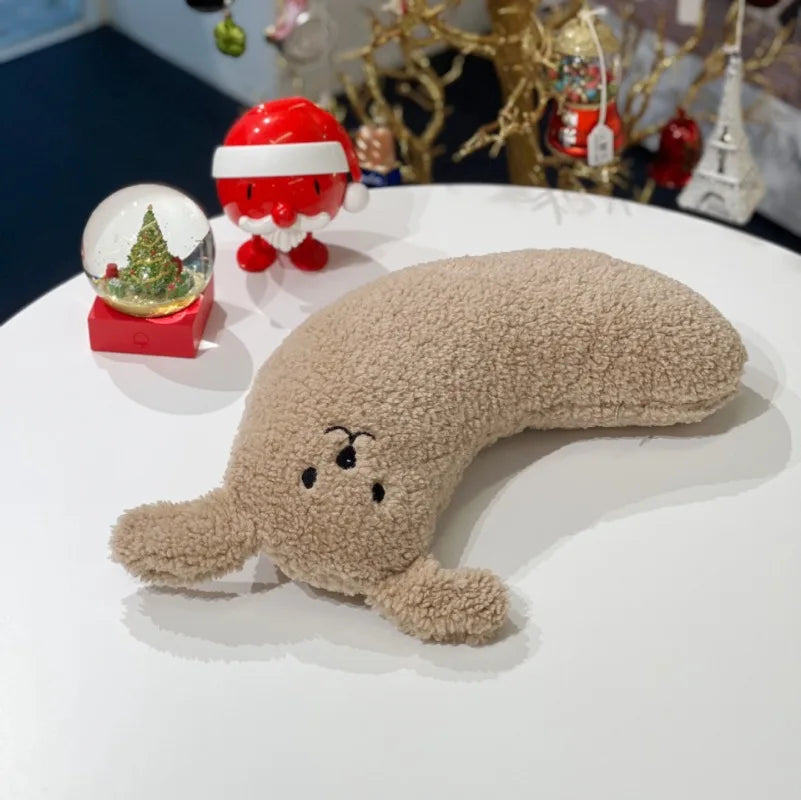 Winter Dog Pillow To Protect Cervical Spine Deep Sleep U-Shaped Pillow Fall Plush Warm Cat Pillow Sleep Pillow Dog Supplies