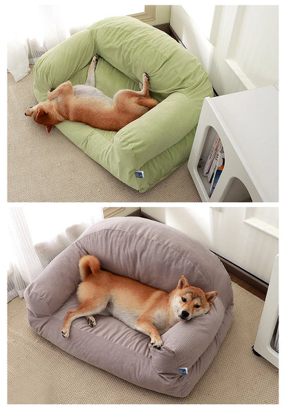 Cozy Deep Sleep Pet Bed with Removable and Washable Cover - Large Cat and Dog Mattress for Winter Warmth - All Year Round Use