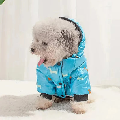 Dog Cat Coat Jacket Autumn and winter pet clothing, Teddy bichon frise fleece, thickened and comfortable warm clothes, pet cat a