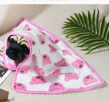 Soft Fluffy Coral Fleece Pet Sleeping Blanket Dog Blanket Warm Breathable Cat Cover Blanket Comfortable Dog Sleeping Sheet Mat