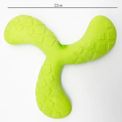 Fun Pet Toy Water Floating Triangle Boomerang For Dogs Puppy Squeaker Squeaky Molar Dog Toy Pet Training Dog Accessories