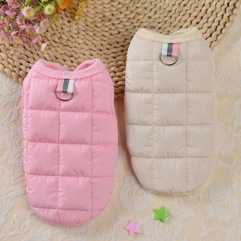 Warm Puppy Coat for Small Medium Dogs Cats Clothes French Bulldog Costume Winter Chihuahua Pug Padded Clothing Shih Tzu Outfits