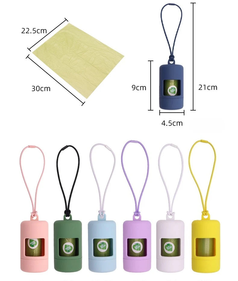 the ECOPAW BAG KIT - 1 Set Pet Waste Bag Dispenser with Degradable Poop Bags for Dog/Cat Litter Clean Up, Outdoor Walking Daily Essential