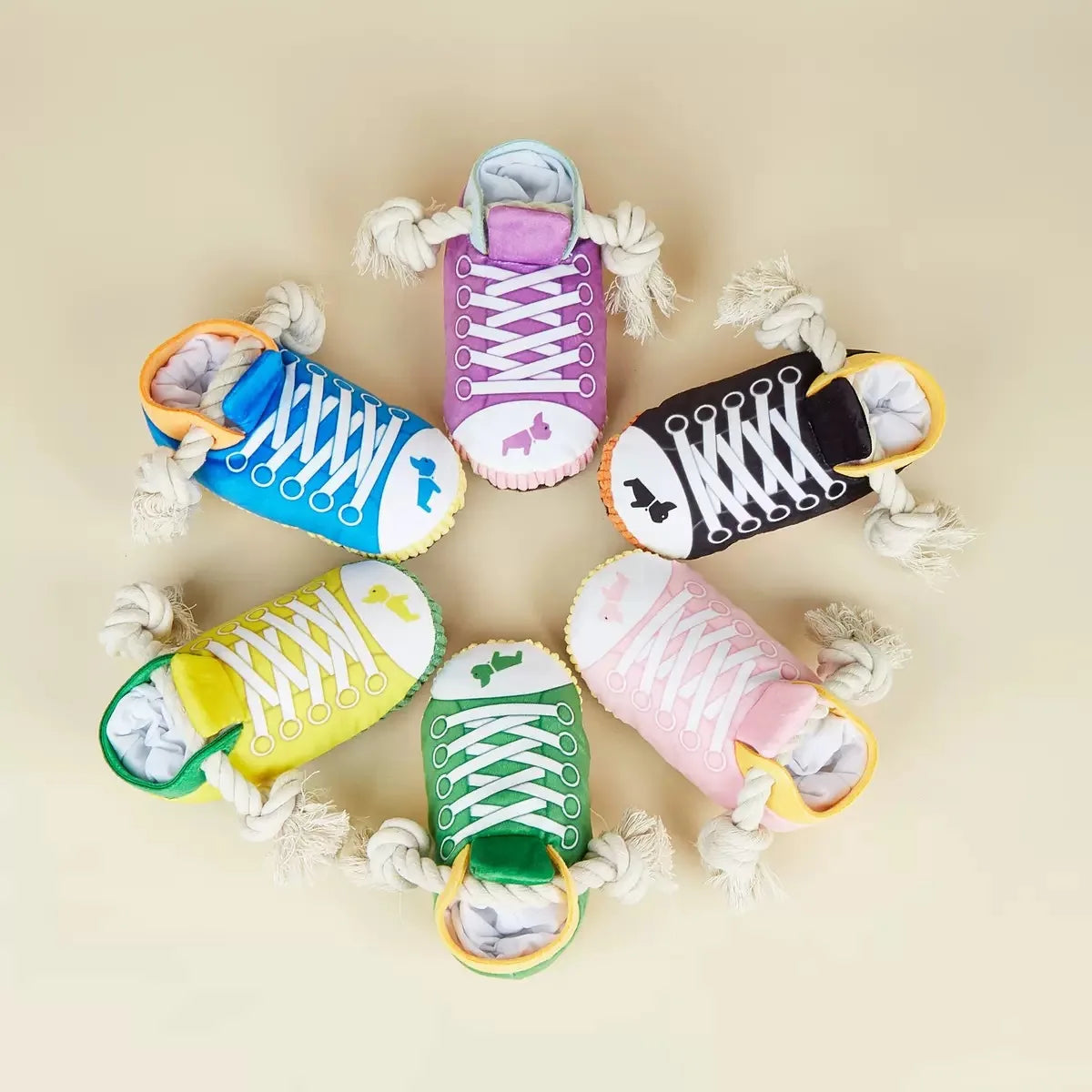 1PC Soft Bite-Resistant Dog Toy Sneakers Molar Toy Shoes Model Dog Love Bite Hiding Food Toys