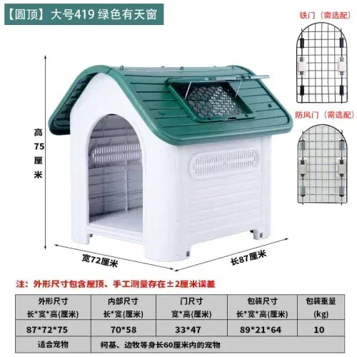 the BACKYARD DOG - Large Kennell Crate Doghouse, Accessories Playpens Outdoor Carrier, Doghouse Pet Supplies, Play Pen Mascotas Dog Furniture