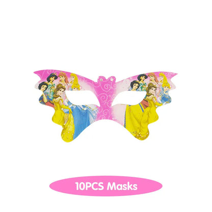 Disney Princess Birthday Decoration Tableware Paper Cups Plates Balloons Tablecloth Backdrop Banner Party Supplies For Baby Kids