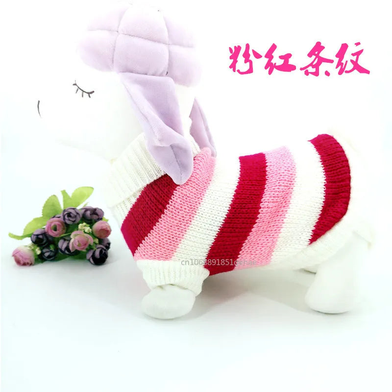 the PAWFROST COZY KNIT PET SWEATER - Small Cat/Dog Sweater/Pullover, Winter Dog Clothes for Small Dogs, Chihuahua/Yorkies Puppy Jacket, Pet Clothing Christmas