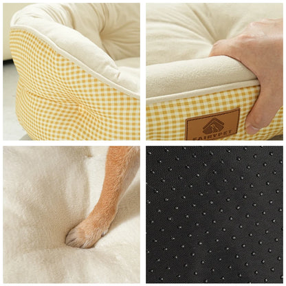 Winter Dog Bed Imitation Cotton Velvet Dogs Mat Beds Fluffy Soft High Rebound Pet Bed For All-season Pet Dog Accessories