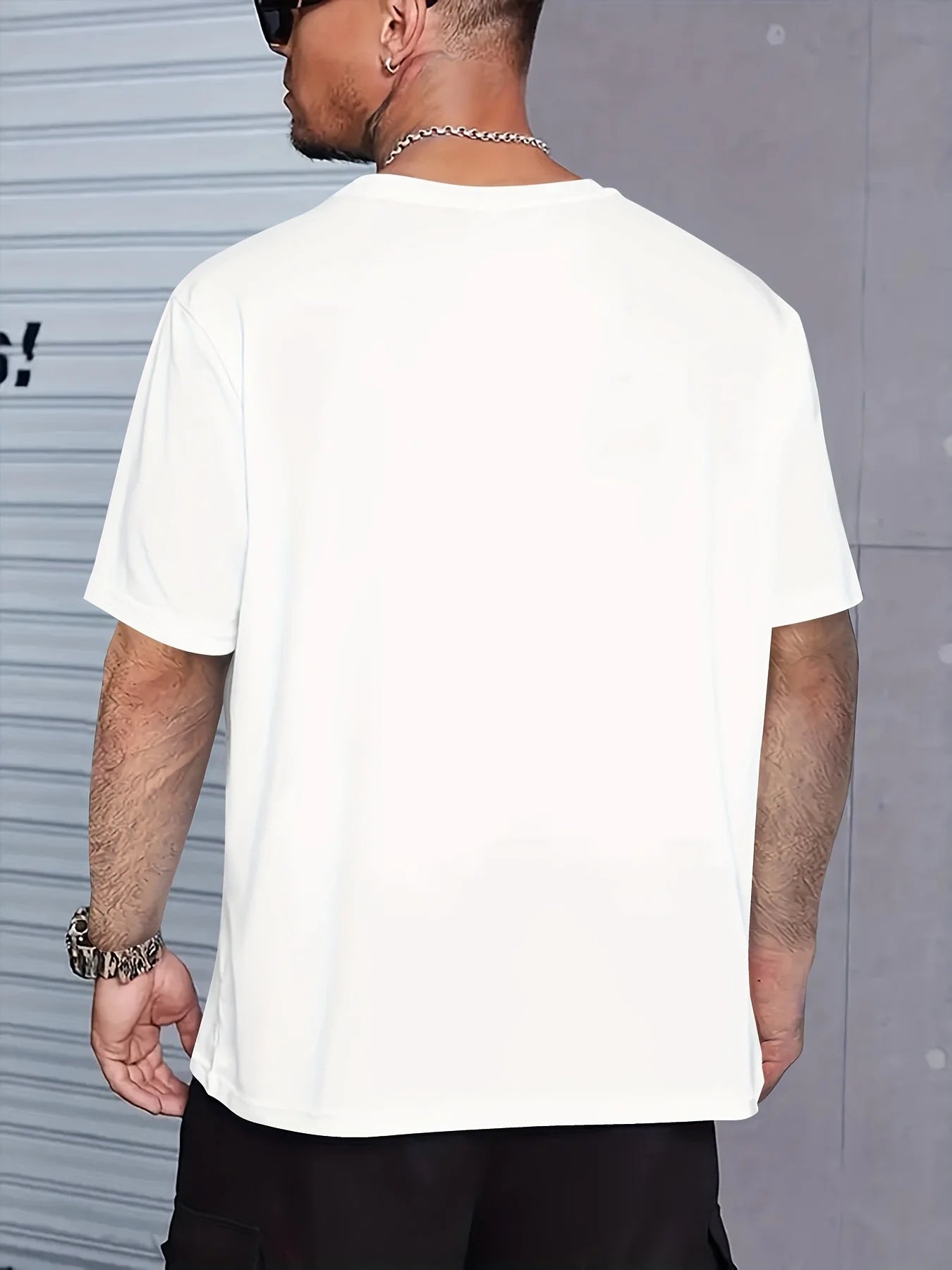 the LOVE PUNCH - Men's Summer 100% Cotton Fashionable Casual Loose Dog and Heart Pattern Printed Sports Round Neck Short Sleeve T-Shirt Top