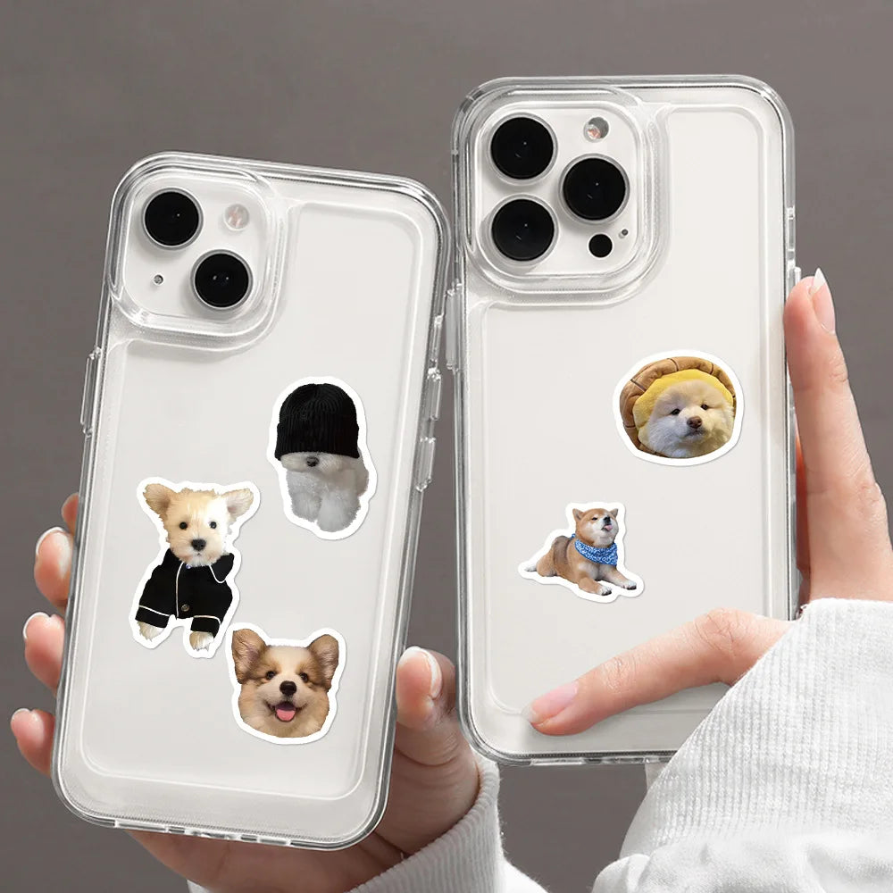 100-500pcs Funny Cartoon Dog Meme Stickers Decals Graffiti Phone Case Skateboard Car Kawaii Decals Children Reward Stickers