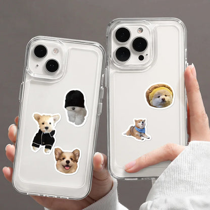 100-500pcs Funny Cartoon Dog Meme Stickers Decals Graffiti Phone Case Skateboard Car Kawaii Decals Children Reward Stickers