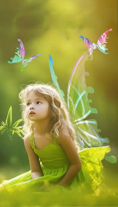 the GLOW WINGS - Dog Butterfly Wings, Pet Glowing Wings, Puppy Summer Clothes, Decorative Samoyed/Husky Medium Dogs