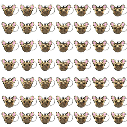 50PCS Cute Animal Keychain knife Ducks Dogs Cats Keyring for Women Men Kids Handbag Cool Car Key Accessories Friends Key Gifts