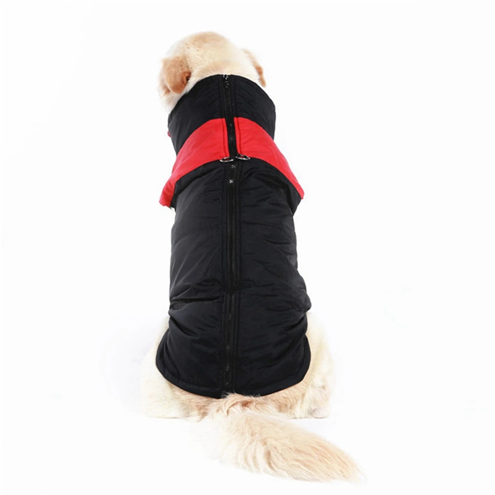 Waterproof Pet Dog Puppy Vest Jacket Winter Warm Dog Clothes Pet Padded Vest Zipper Jacket Coat For Small Medium Large Dogs