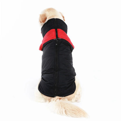 Waterproof Pet Dog Puppy Vest Jacket Winter Warm Dog Clothes Pet Padded Vest Zipper Jacket Coat For Small Medium Large Dogs