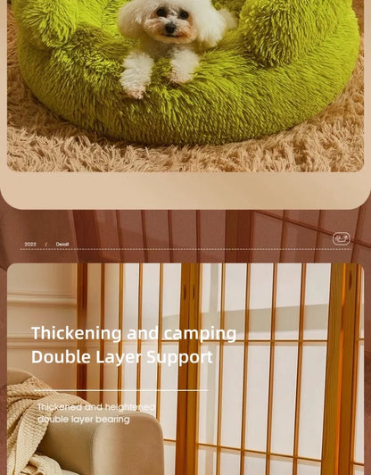 Dog Kennel Winter Warm Dog Bed Small Dogs Teddy Nest Pet Cushions Sofa Sleeping with Cat Nest Four Seasons Universal