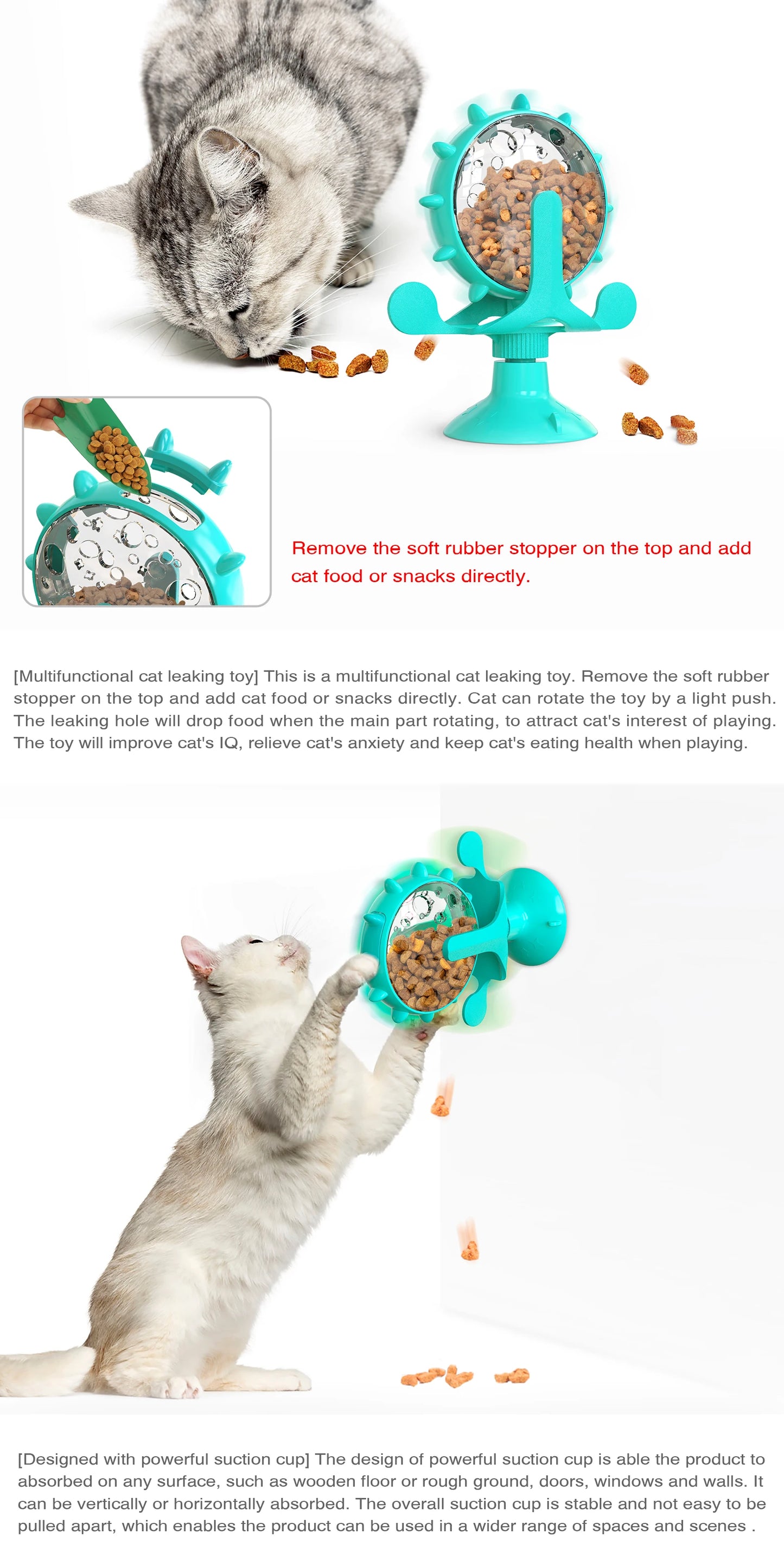 Treating Training Dog Toys Interactive Planet Treat Puppy Plaything Multifunctional Food Dispensing ABS Pet Toys for Big Cat Dog
