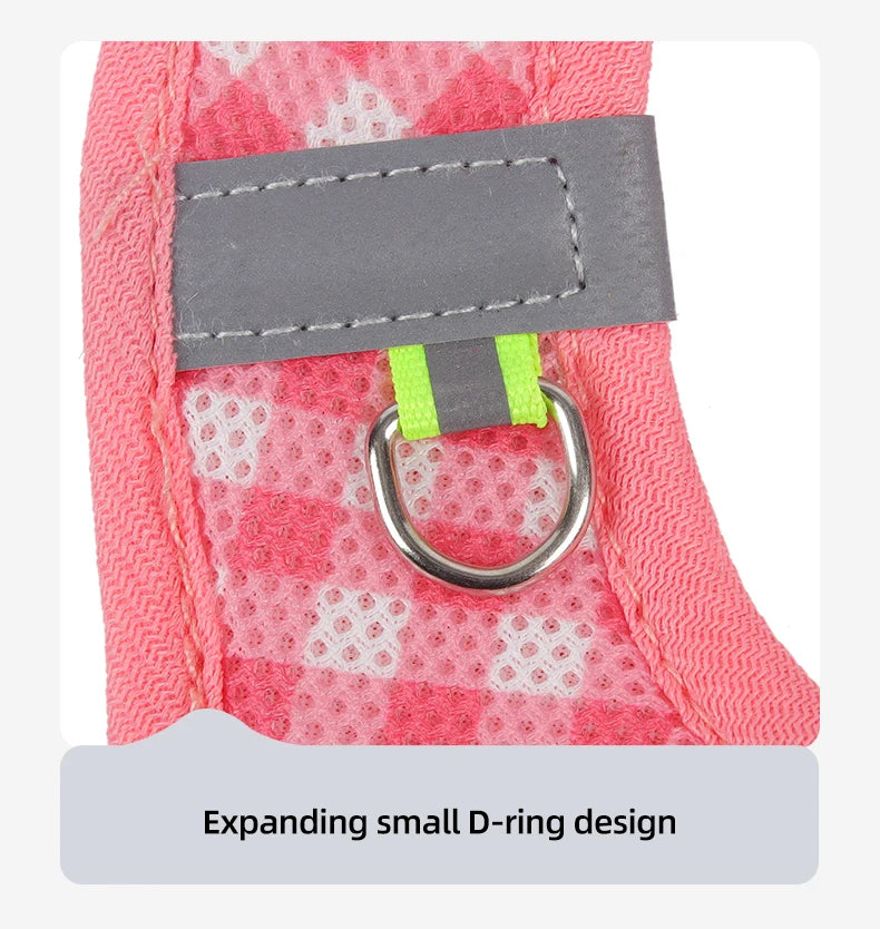 the PLAIDBUDDY HARNESS - Puppy/Kitten Chest Strap, Fresh Plaid Kitten/Puppy Leash, Anti-Break Adjustable Reflective Pet Chest Strap, Small Dog/Kitten Chest