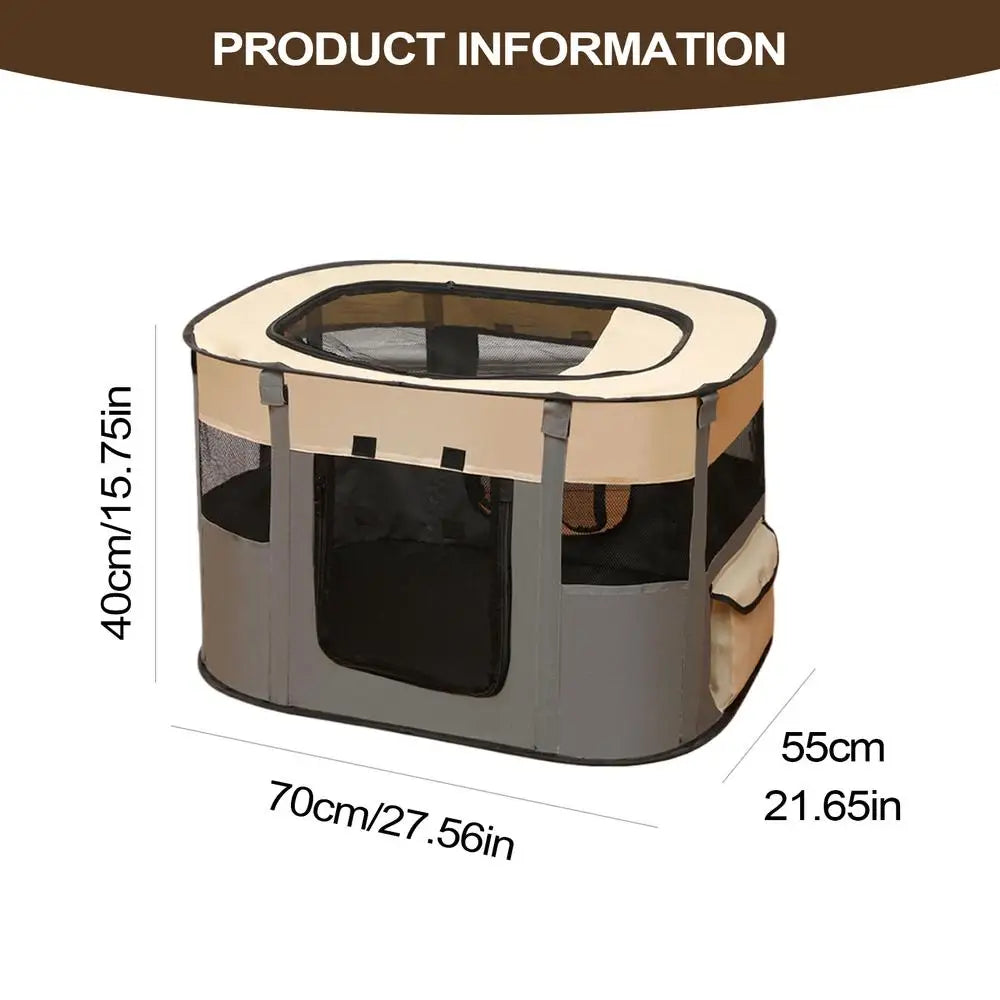 the MESH CARRIER - Pet Fence Dog Enclosure, Foldable Puppy Playpen, Portable Pet Tent, Large Enclosure Summer Pet Tent for Outdoor/Indoor