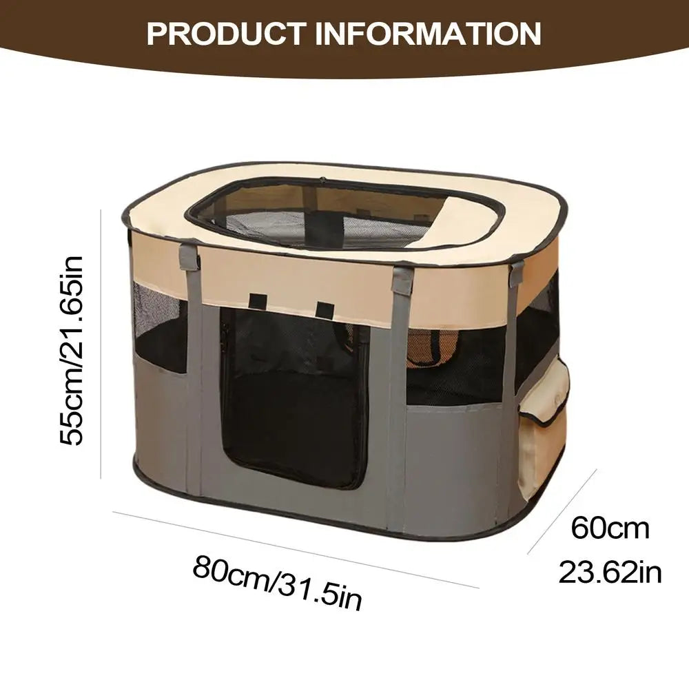 the MESH CARRIER - Pet Fence Dog Enclosure, Foldable Puppy Playpen, Portable Pet Tent, Large Enclosure Summer Pet Tent for Outdoor/Indoor