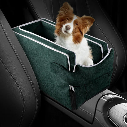 Car Center Console Pet Bed Mat   Fiber Pet Safety Seat  Essential for Cat & Do Travel  Small pet car carrierNon-slip pet car s