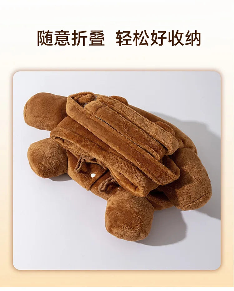 Autumn and Winter Portable Going Out Bag Warm Windproof Bear Cute Cute Shoulder Satchel Pet Messenger Bag