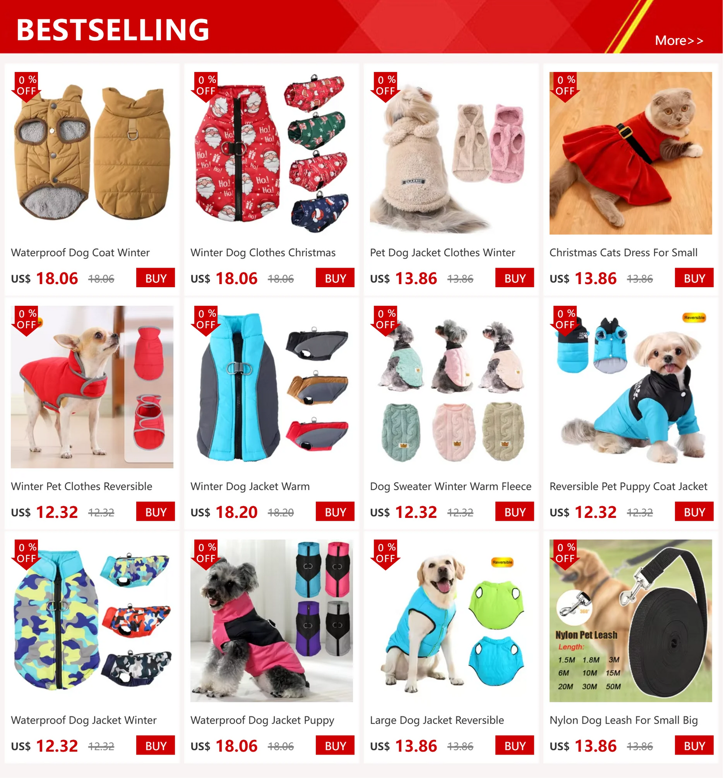 Winter Dog Jacket Warm Waterproof Clothes For Small Medium Dogs Cat Vest Coat With D-ring Reflective Chihuahua Yorkie Outfits