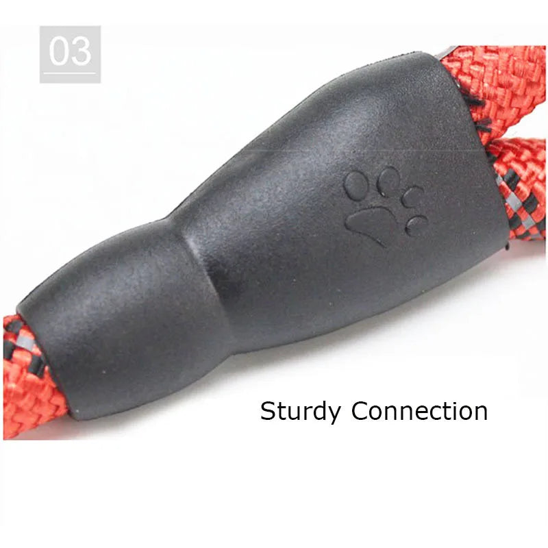 the COMFORT GRIP SAFETY LEASH - Reflective Dog Leash with Comfortable Padded Handle - Double Heavy Duty Traction Rope for Strong Dogs - Enhance Safety and Control