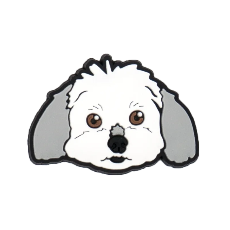 1pcs PVC Dog  Dachshund Corgi Paw Shoe Charms Shoe Decorations Accessories Pins for Women Men Kids Gift,Bulldog Clog Buckles