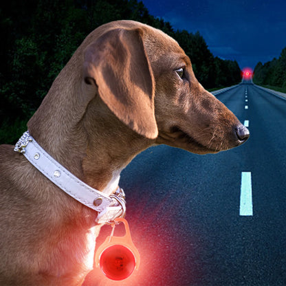 the GLOW PAWS SAFETY PENDANT - LED Glow Dog Collar Pendant, Light Up Pet Accessories, Night Safety Walking for Cat/Dog Small/Medium/Large