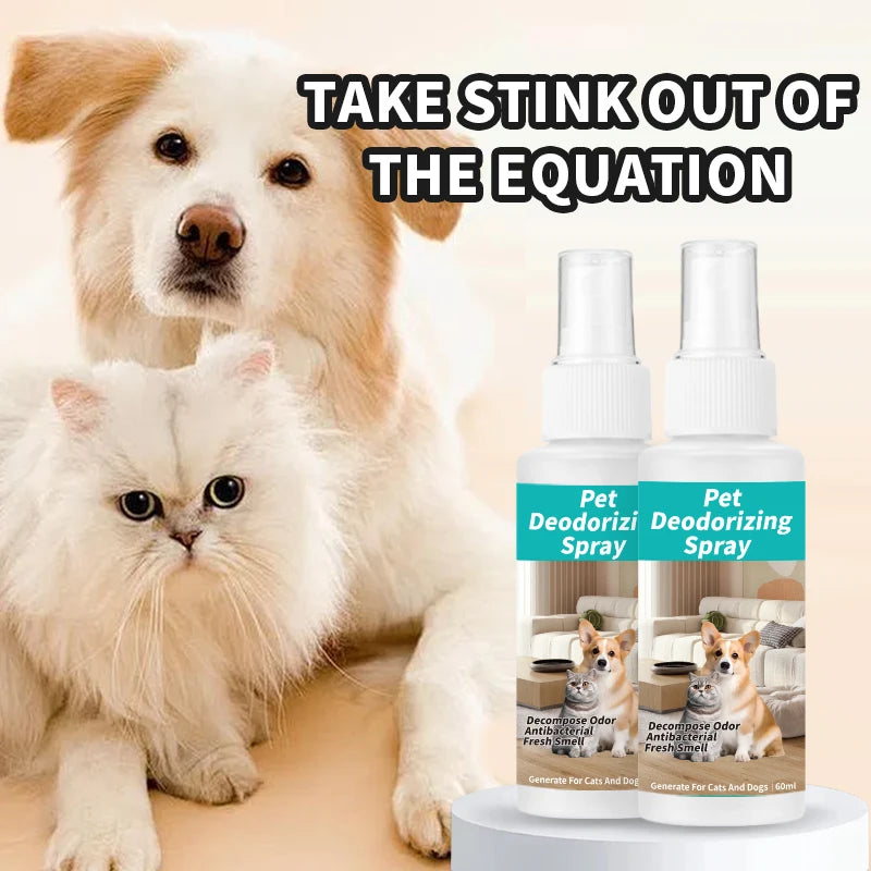 the DEORDORANT SPRAY - Portable Pet Deodorant, Green Tea Fragrance Spray, Bactericidal Deodorant, Non-Pungent Deodorant Dog and Cat Urine Spray
