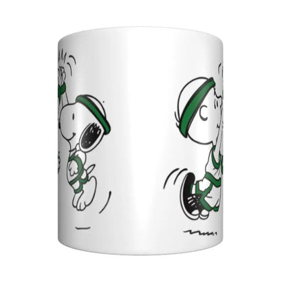 Manga Snoopy Woodstock Cartoon Dog Coffee Mug DIY Customized Ceramic Tea Milk Mug