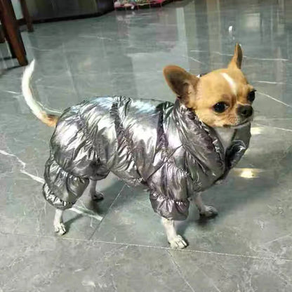 Waterproof Pet Jumpsuits Winter Fleece Dog Clothes Coat with D-ring for Small Dogs Yorkshire Bichon Puppy Clothing ropa perro