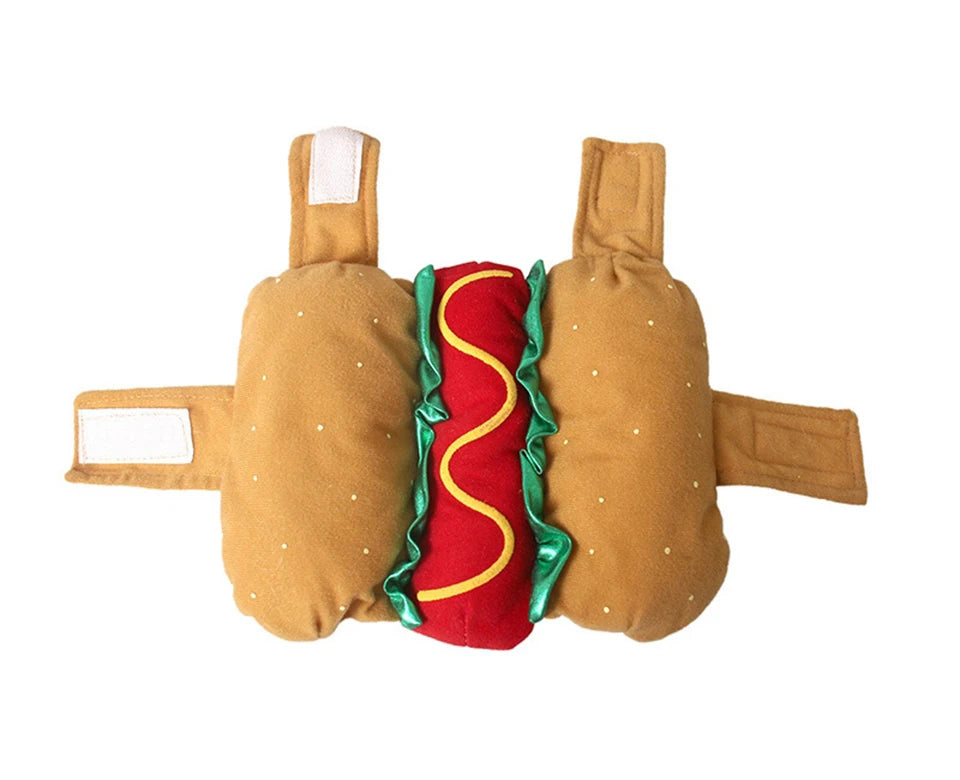 NONOR Pet Costume Hot Dog Shaped Dachshund Sausage Adjustable Clothes Funny Warmer for Puppy Dog Cat Supplies