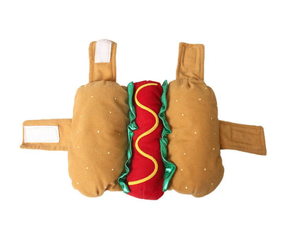 NONOR Pet Costume Hot Dog Shaped Dachshund Sausage Adjustable Clothes Funny Warmer for Puppy Dog Cat Supplies