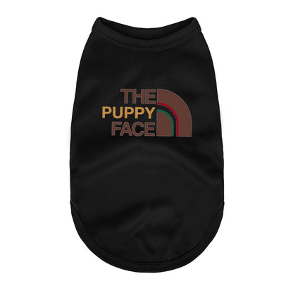 the PUPPY FACE - Dogs Shirt Vest Clothes, Cotton Fashion Summer Puppy, York/Frenchie/French Bulldog/Chihuahua, Small/Medium Breeds Costume T-Shirt