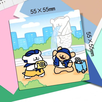 Cute Line Puppies Maltese &Golden Pattern Refrigerator Magnets Personalized Photo Refrigerator Magnets Photo